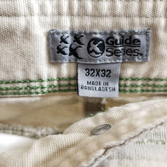 Guide Series Convertible Hiking Pants Men's Size 32x32 Tan Gusseted - Picture 5 of 7